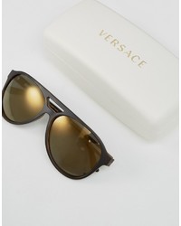 Мужские черные солнцезащитные очки от Versace