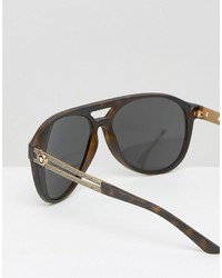 Мужские черные солнцезащитные очки от Versace