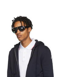Мужские черные солнцезащитные очки от Moncler