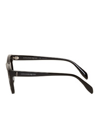 Мужские черные солнцезащитные очки от Alexander McQueen