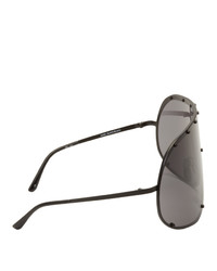 Мужские черные солнцезащитные очки от Rick Owens