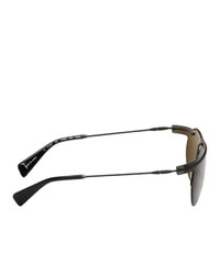 Мужские черные солнцезащитные очки от Yohji Yamamoto