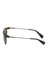 Мужские черные солнцезащитные очки от Yohji Yamamoto