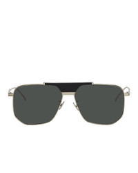 Мужские черные солнцезащитные очки от Bottega Veneta