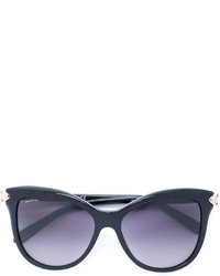 Женские черные солнцезащитные очки от Bulgari