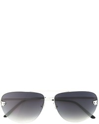 Женские черные солнцезащитные очки от Cartier