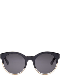 Женские черные солнцезащитные очки от Christian Dior
