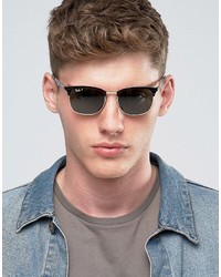 Мужские черные солнцезащитные очки от Ray-Ban