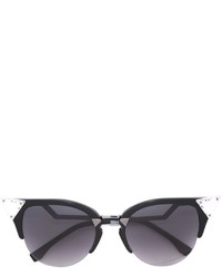 Женские черные солнцезащитные очки от Fendi