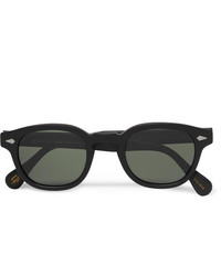 Мужские черные солнцезащитные очки от Moscot