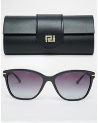 Женские черные солнцезащитные очки от Versace