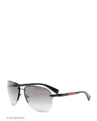 Мужские черные солнцезащитные очки от Prada Linea Rossa
