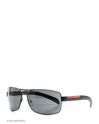 Мужские черные солнцезащитные очки от Prada Linea Rossa