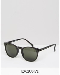 Мужские черные солнцезащитные очки от Reclaimed Vintage
