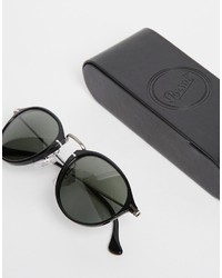 Мужские черные солнцезащитные очки от Persol