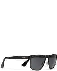 Мужские черные солнцезащитные очки от Prada