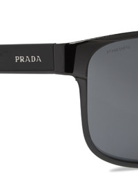 Мужские черные солнцезащитные очки от Prada