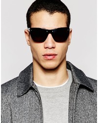 Мужские черные солнцезащитные очки от Emporio Armani