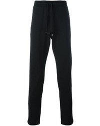 Мужские черные спортивные штаны с вышивкой от Dolce & Gabbana