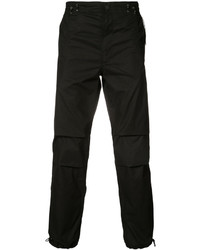 Мужские черные спортивные штаны с вышивкой от MHI