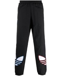 Мужские черные спортивные штаны с принтом от adidas