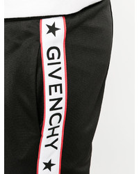 Мужские черные спортивные штаны с принтом от Givenchy