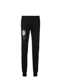 Женские черные спортивные штаны с принтом от Love Moschino