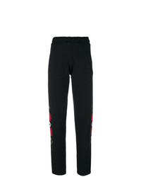 Женские черные спортивные штаны с принтом от Marcelo Burlon County of Milan
