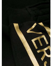 Женские черные спортивные штаны с принтом от Versace Jeans