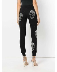 Женские черные спортивные штаны с принтом от Philipp Plein