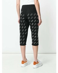 Женские черные спортивные штаны с принтом от Gcds