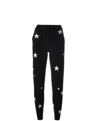 Женские черные спортивные штаны со звездами от Chinti & Parker