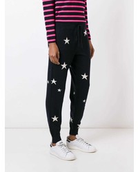 Женские черные спортивные штаны со звездами от Chinti & Parker