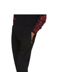 Мужские черные спортивные штаны от Alexander McQueen