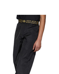 Мужские черные спортивные штаны от Versace Underwear