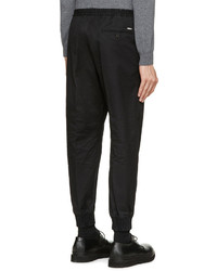 Мужские черные спортивные штаны от DSQUARED2