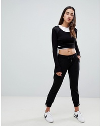 Женские черные спортивные штаны от Blanc Noir