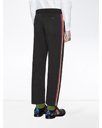 Мужские черные спортивные штаны от Gucci