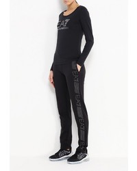 Женские черные спортивные штаны от EA7