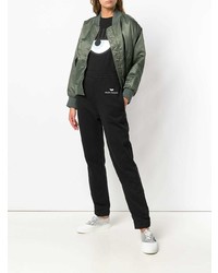 Женские черные спортивные штаны от Chiara Ferragni