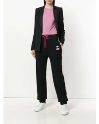 Женские черные спортивные штаны от Chiara Ferragni