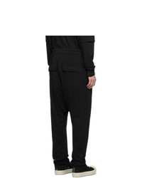 Мужские черные спортивные штаны от Rick Owens DRKSHDW