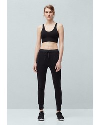 Женские черные спортивные штаны от Mango