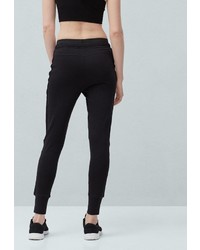 Женские черные спортивные штаны от Mango
