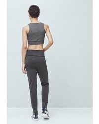 Женские черные спортивные штаны от Mango