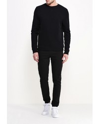 Мужские черные спортивные штаны от Topman