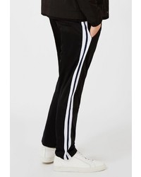 Мужские черные спортивные штаны от Topman