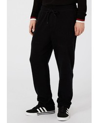 Мужские черные спортивные штаны от Topman