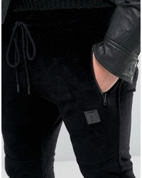 Мужские черные спортивные штаны от Religion