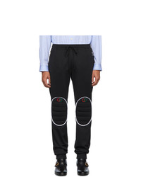 Мужские черные стеганые спортивные штаны от Gucci